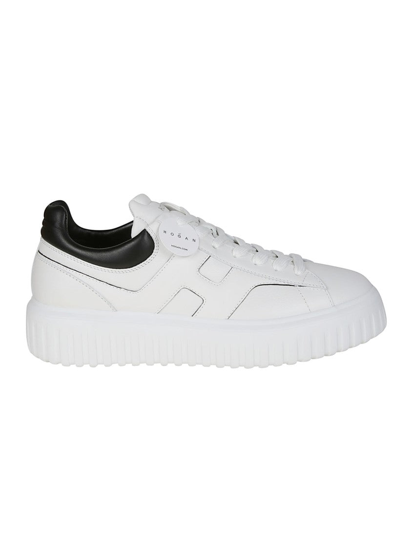 Hogan H-Stripes Calf Leather Sneakers