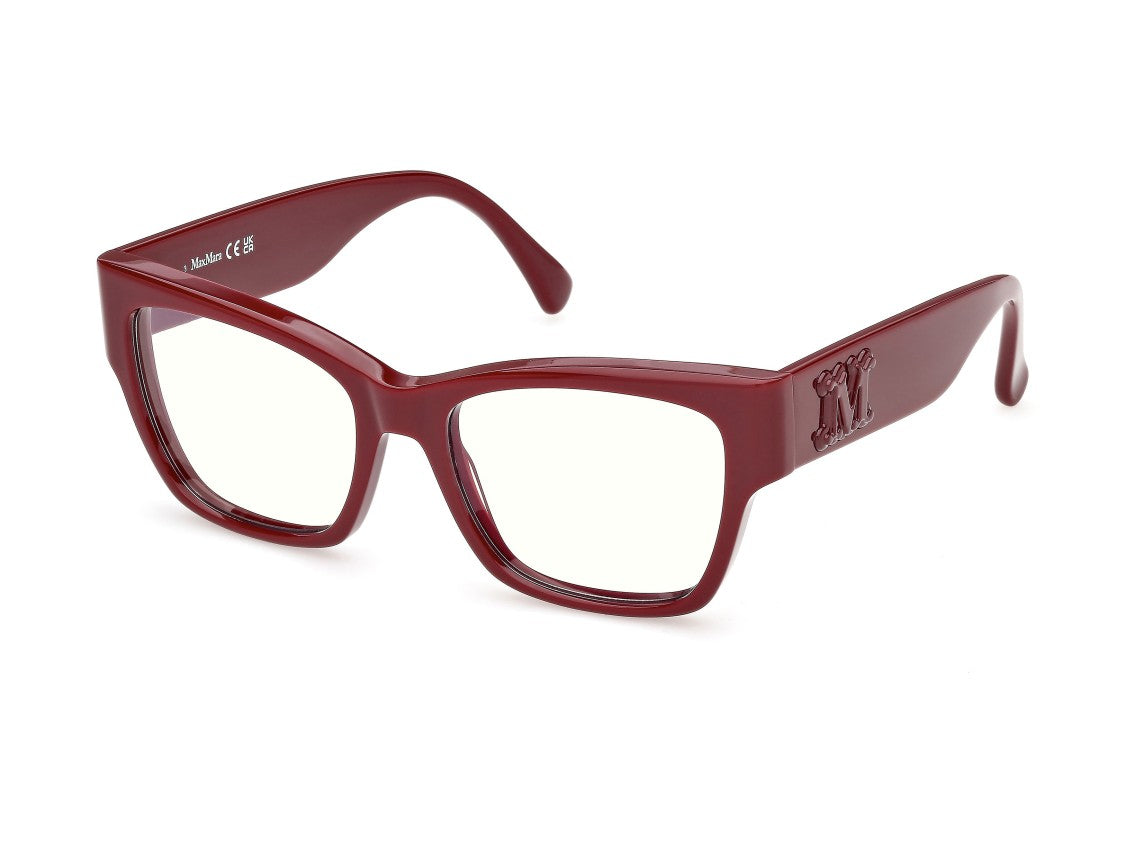 Max Mara Mm5251-B Deep Burgundy Oversized Square Eyeglasses