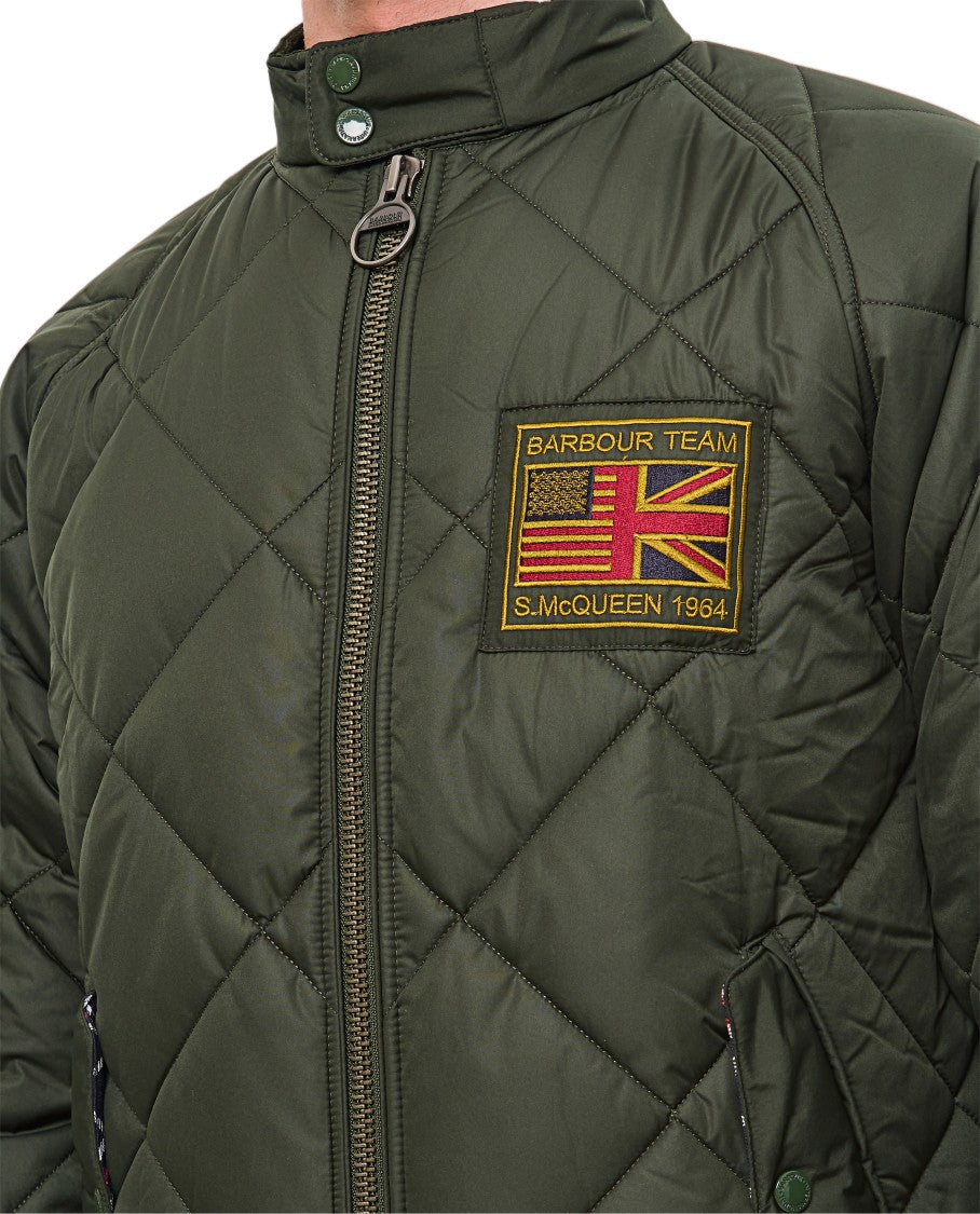 Barbour Green Quilted Merchant Diamond Jacket