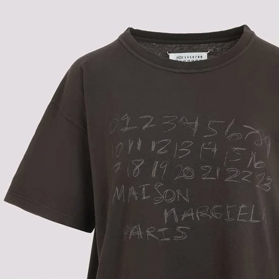 Maison Margiela Relaxed Fit Cotton T-Shirt With Handwritten Design