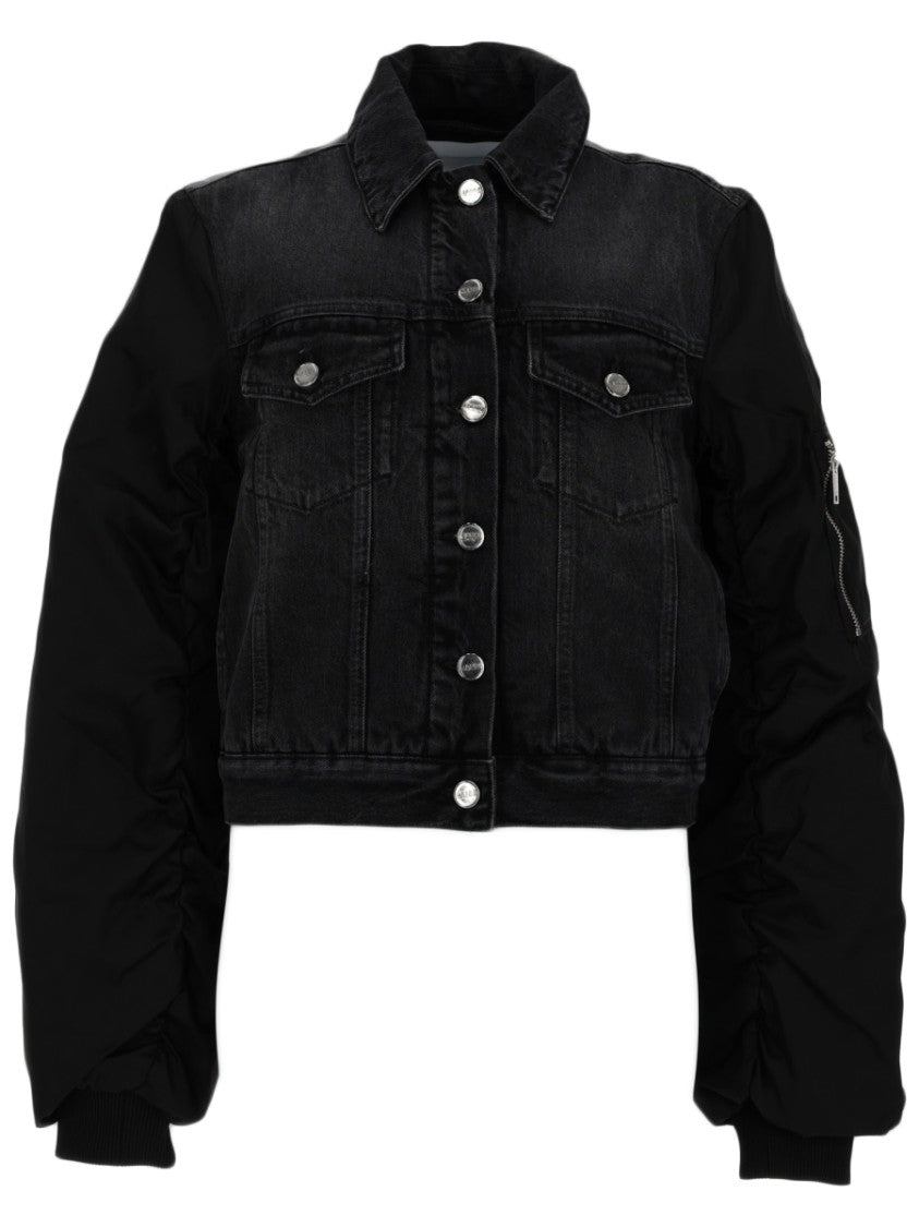 Ganni Cropped Classic Denim Body Jacket