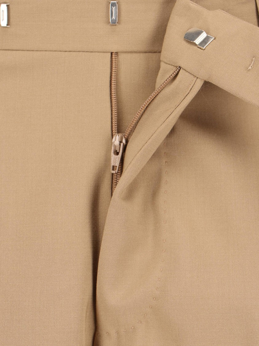 Pt Torino Tailored Wool Trousers – Light Brown