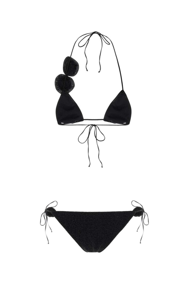 Oséree Black Nylon Blend Bikini