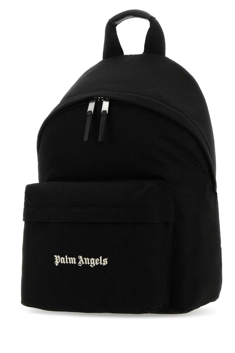 Palm Angels Black Canvas Cordura Backpack