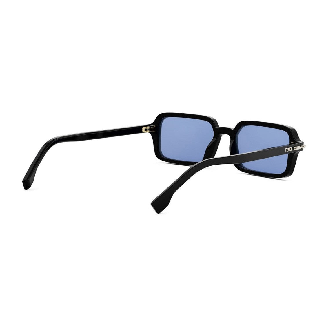 Fendi Black Fendi Selleria Rectangular Acetate Sunglasses