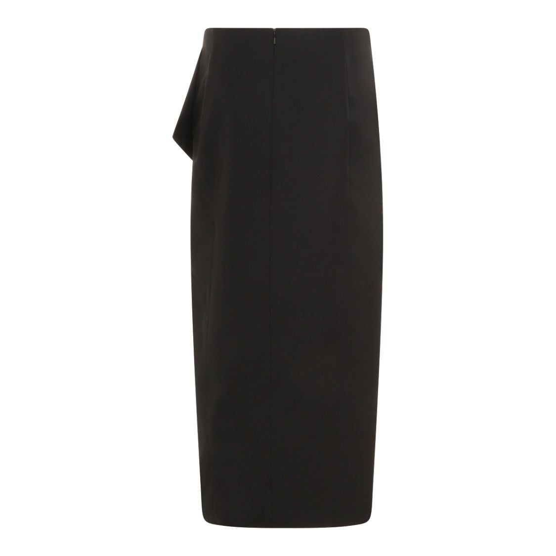 Khaite Sleek Black Midi Skirt