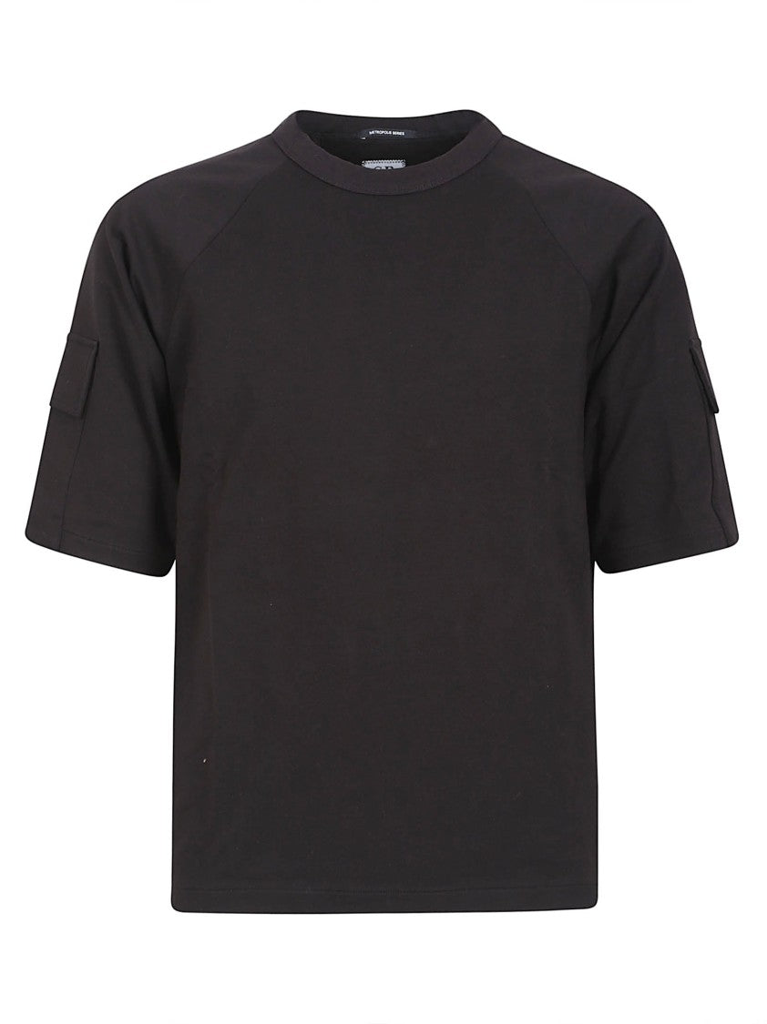 C.P. Company Boxy-Fit Black T-Shirt With Distinctive Patch Pocket