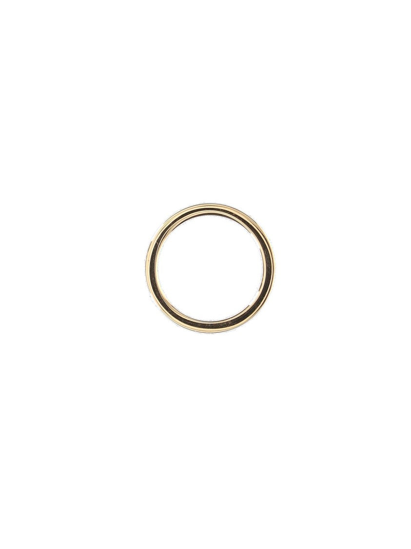 Maison Margiela Gold-Plated Sterling Silver Circular Logo Ring