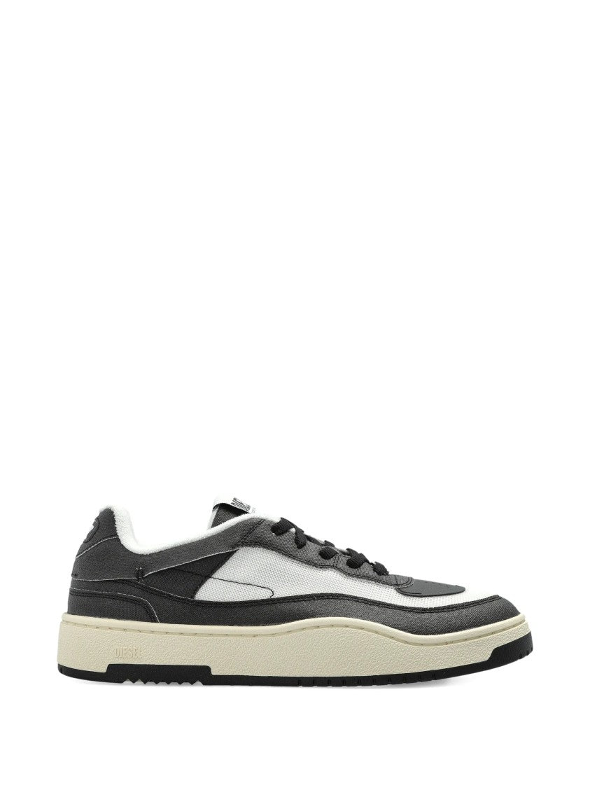Diesel Black/White S Oval Skate Low Sneakers