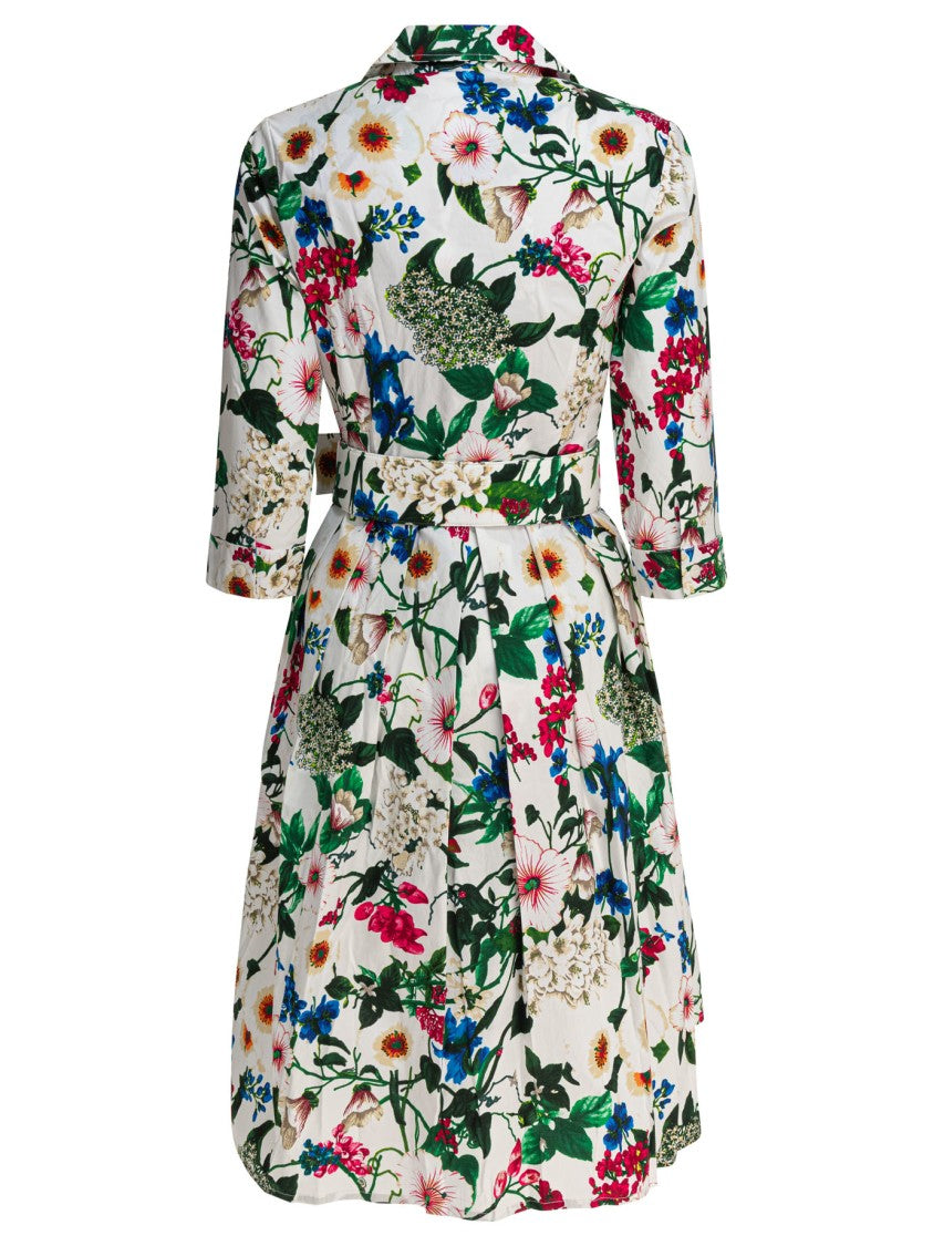 Samantha Sung Floral Print Cotton Dress