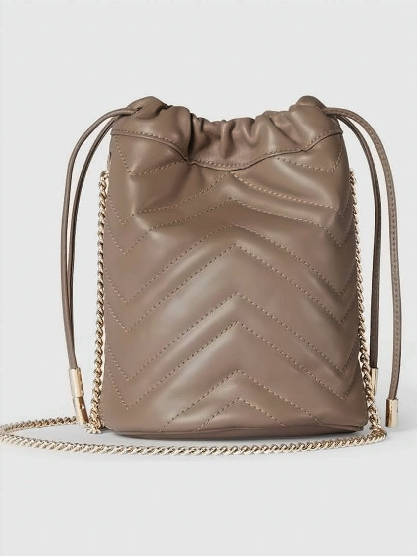 Gucci Chevron-Quilted Leather Shoulder Bag