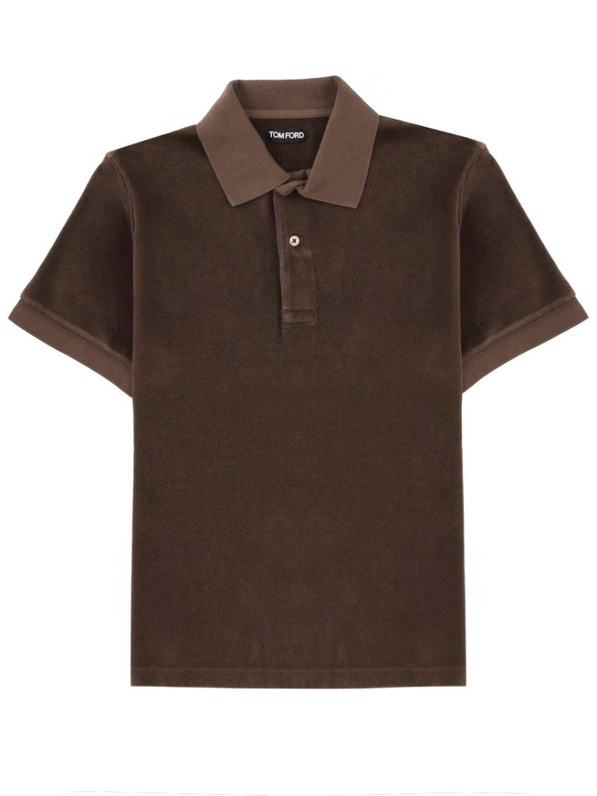 Tom Ford Short-Sleeved Polo Shirt Crafted From Plush Fabric