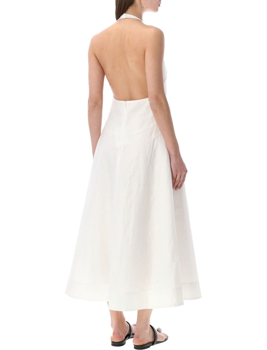 Róhe Halter Neck A Line Long Dress