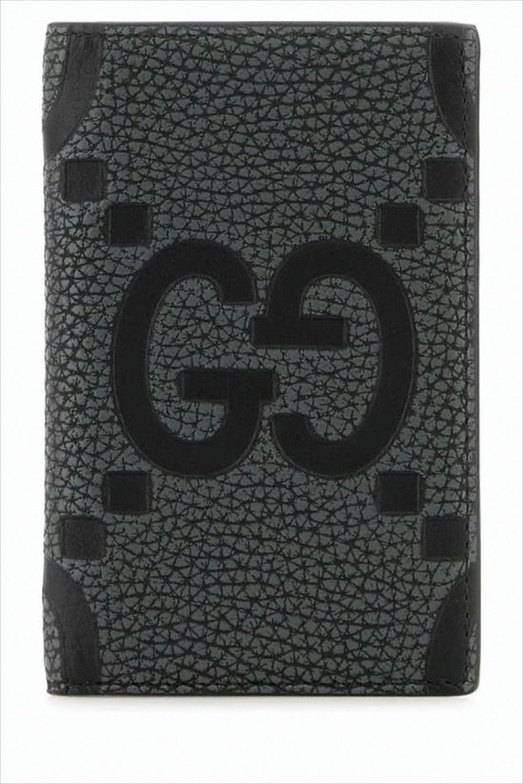 Gucci Textured Leather Wallet With Embossed Logo