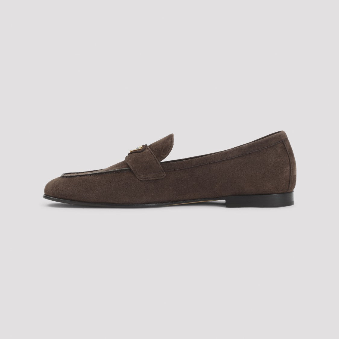 Prada Brown Calf Leather Loafers