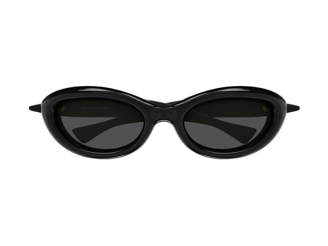 Bottega Veneta Bv1484s Glossy Finish Oversized Cat-Eye Sunglasses