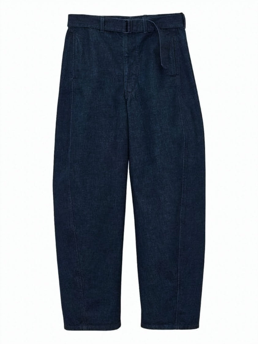 Lemaire High-Waisted Wide-Leg Pants With Textured Fabric