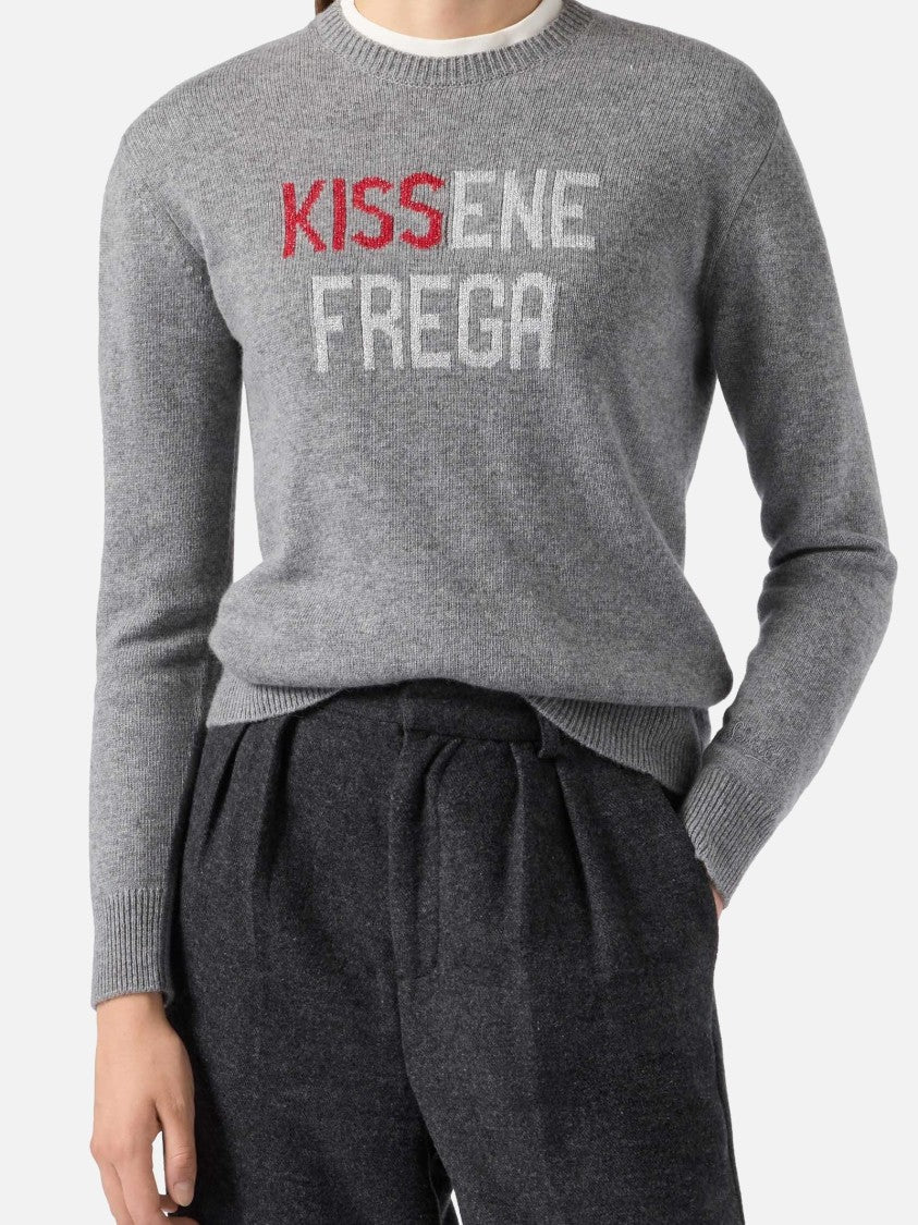 Mc2 Saint Barth Dynamic Grey Knit Sweater