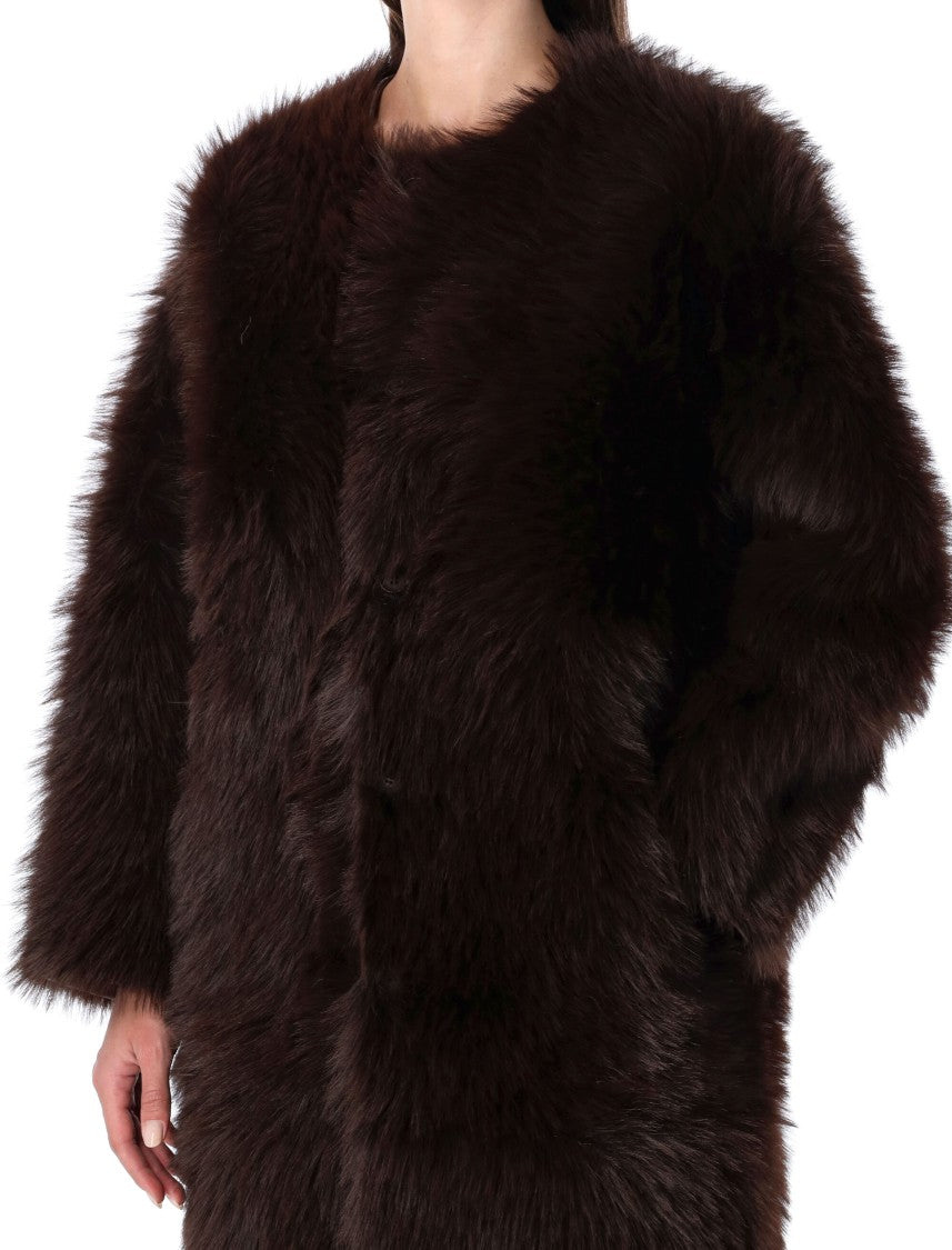 Urbancode Long Coat Faux Fur Reversible