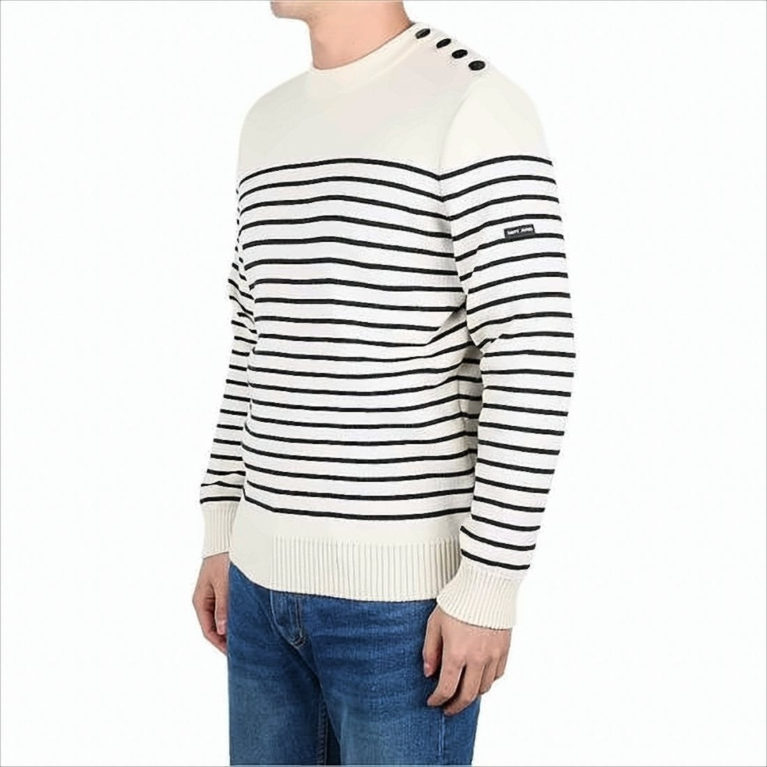 Saint James Horizontal Stripe Knit Sweater