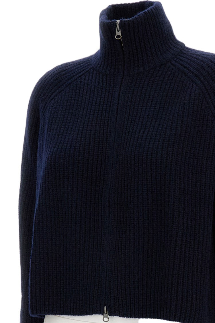 Lisa Yang Heavy-Knit Cashmere Cardigan With Cropped Cut And Zip Closure