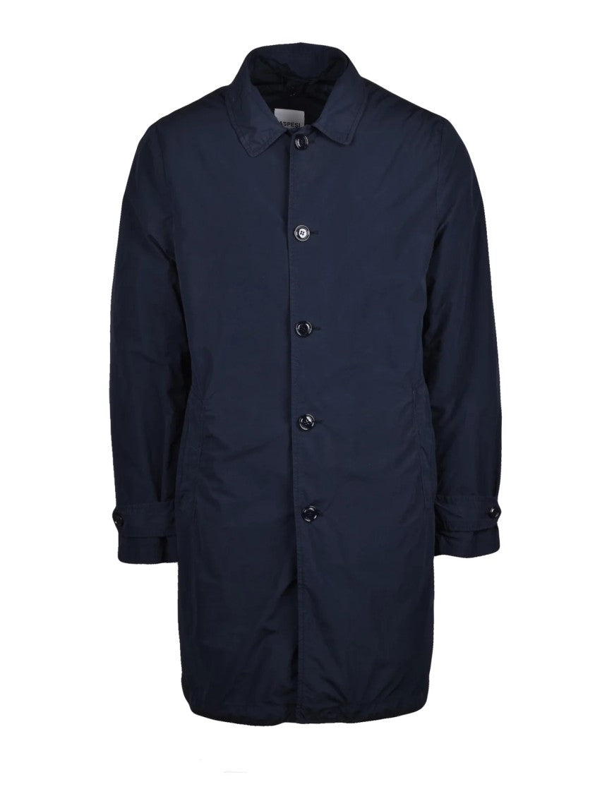 Aspesi Waterproof Jacket With Removable Padded Lining And Classic Collar