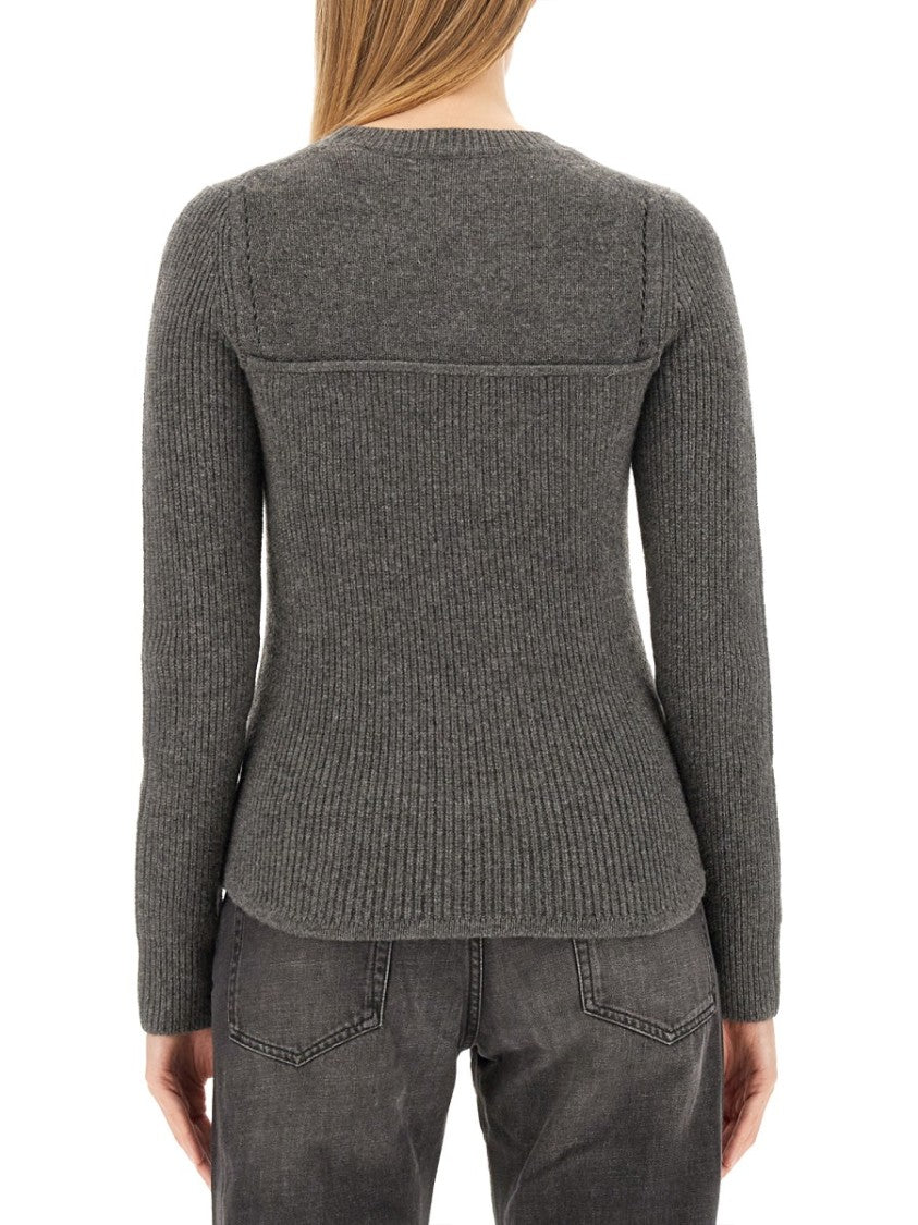 Isabel Marant Fitted Ribbed Texture Sweater