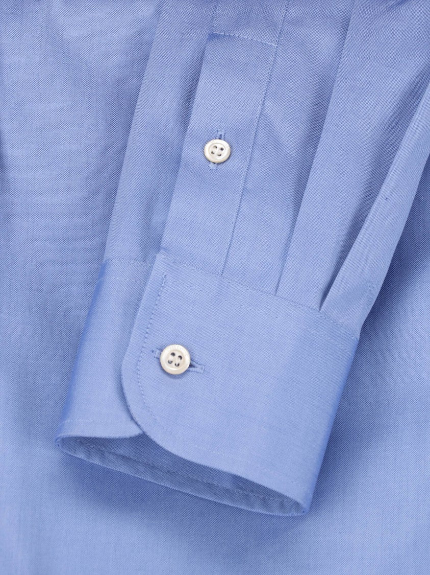 Valentino Blue Vgold Tailored Cotton Shirt