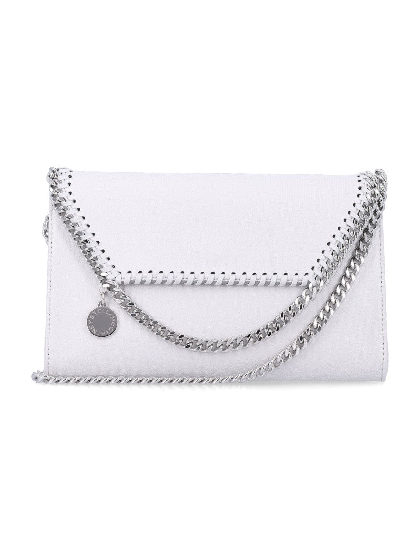 Stella Mccartney Pearl Grey Falabella Crossbody Wallet