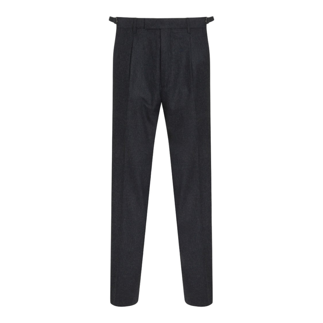 Gta Il Pantalone Tailored Dark Charcoal Trousers With Pleated Front