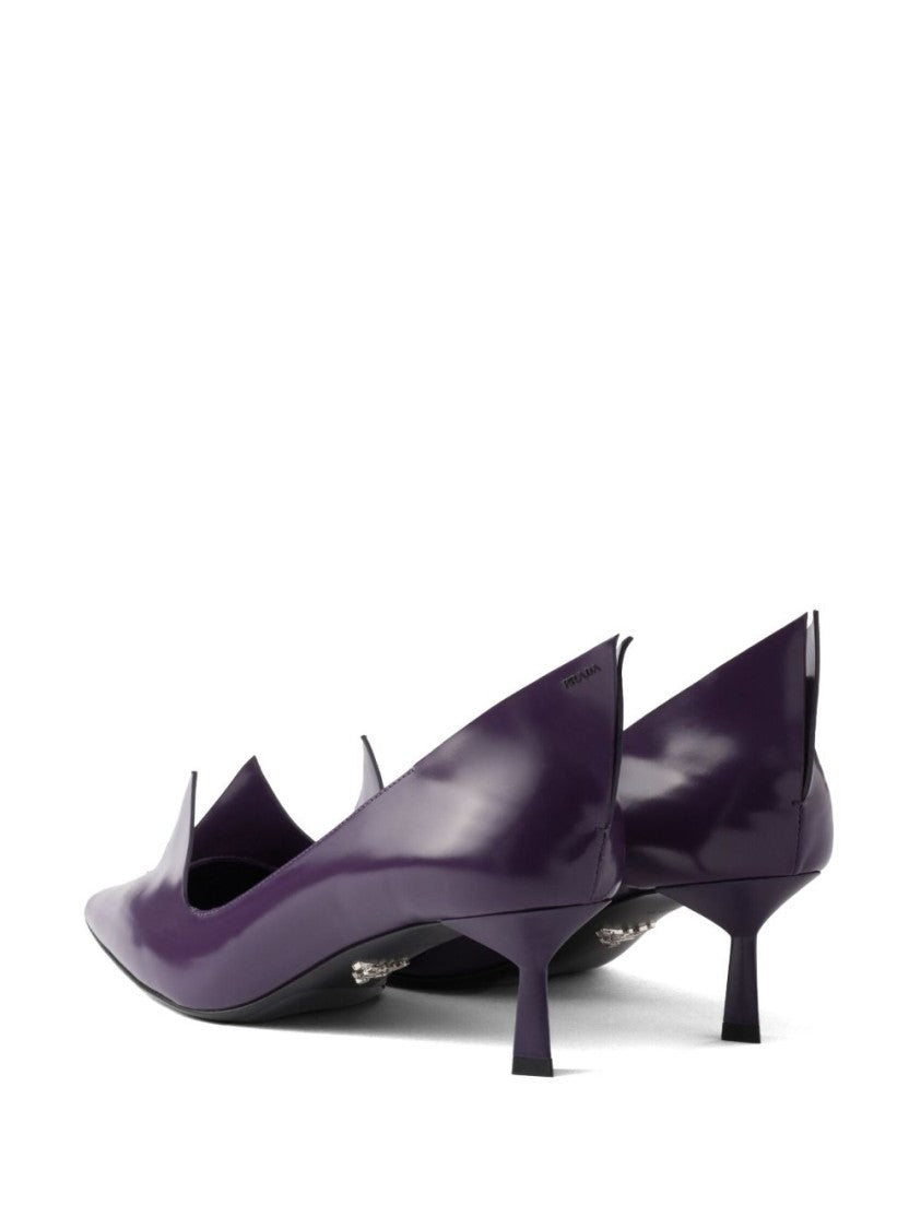 Prada Pointed Toe Pumps With Cutout Detail