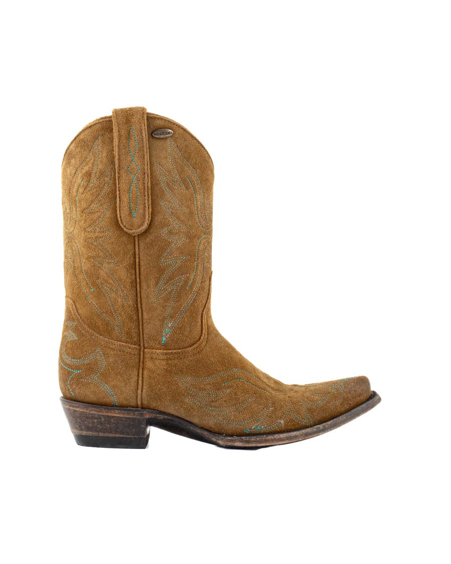 Mexicana Golden Brown Aguila Mex 10 Stitched Leather Boots