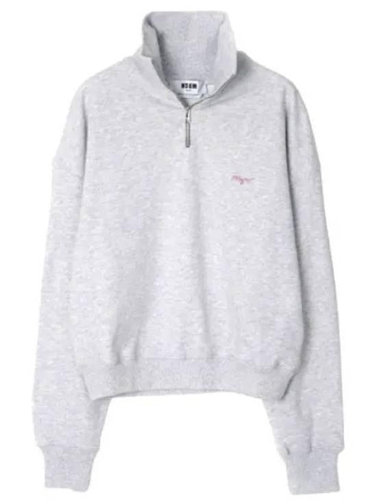 Msgm High Collar Long-Sleeve Pullover With Subtle Logo Detail