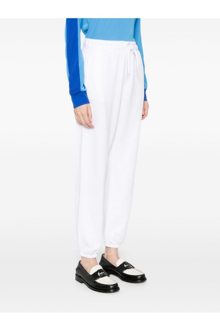 Polo Ralph Lauren White Relaxed Fit Trousers With Elastic Waistband