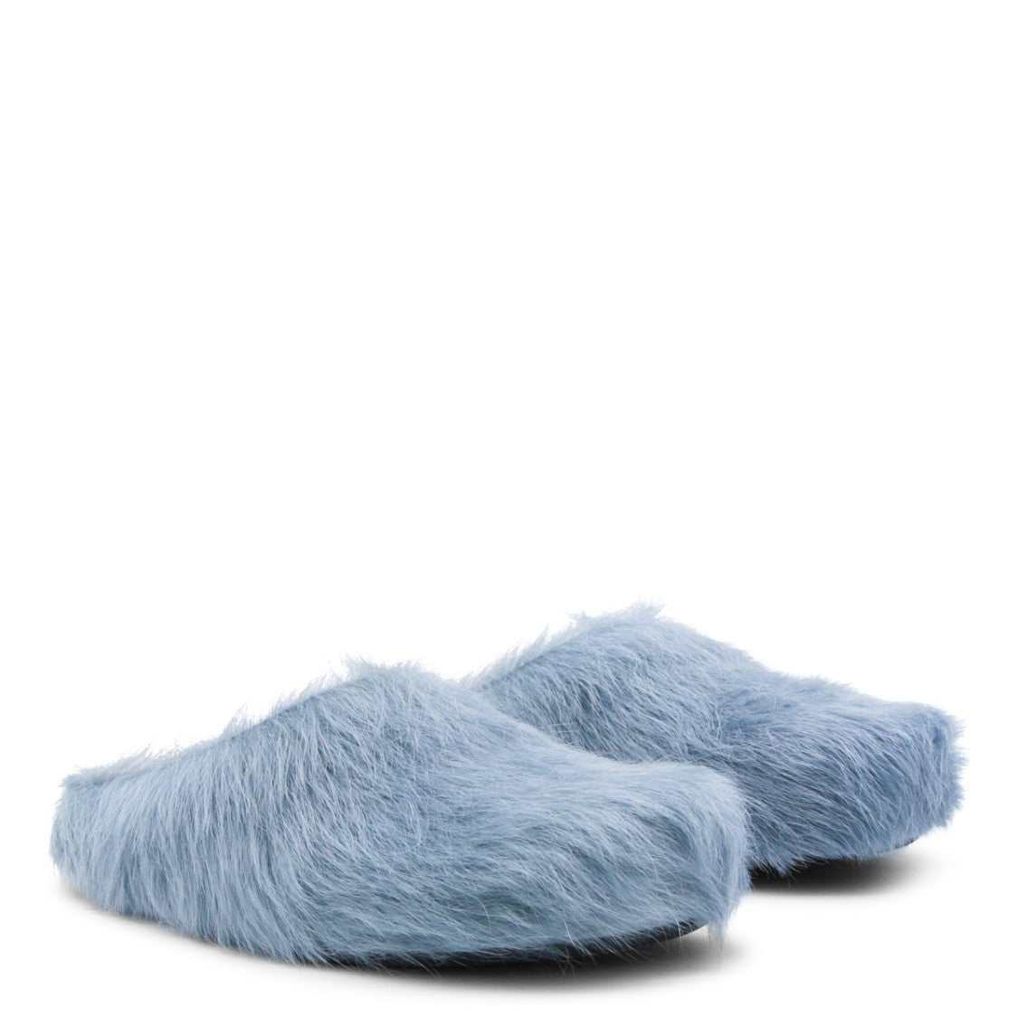 Marni Light Blue Leather Sandals