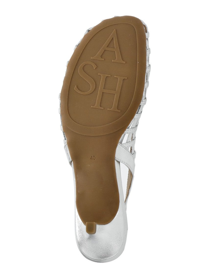 Ash Silver Enji Cut-Out Pumps