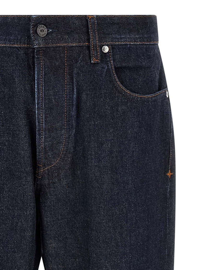 Stone Island Indigo Cotton Denim Jeans