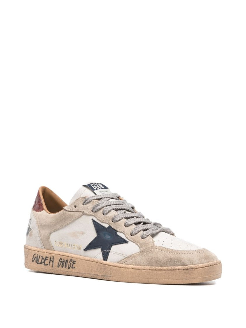 Golden Goose Low-Top Sneakers With Suede Overlays