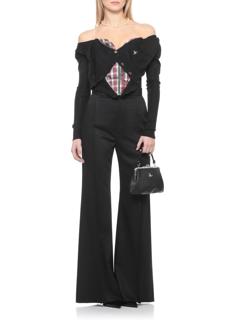 Vivienne Westwood Black Bea Corset Cardi Sweater