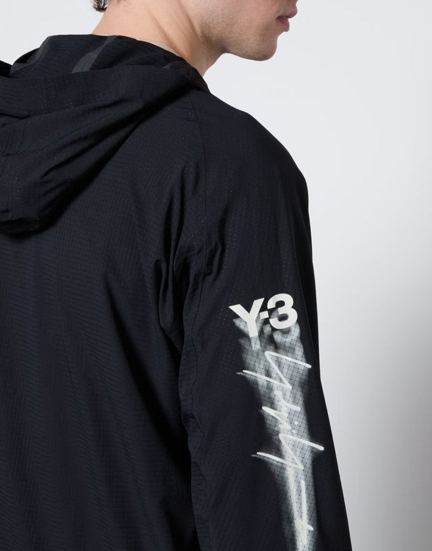 Y-3 Running Logo Ripstop Hooded Jacket