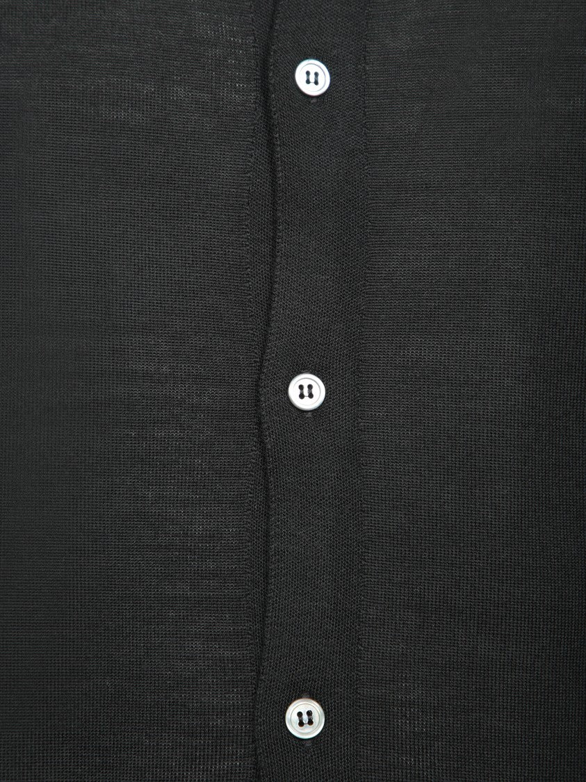 Dell'oglio Button-Up Black Shirt