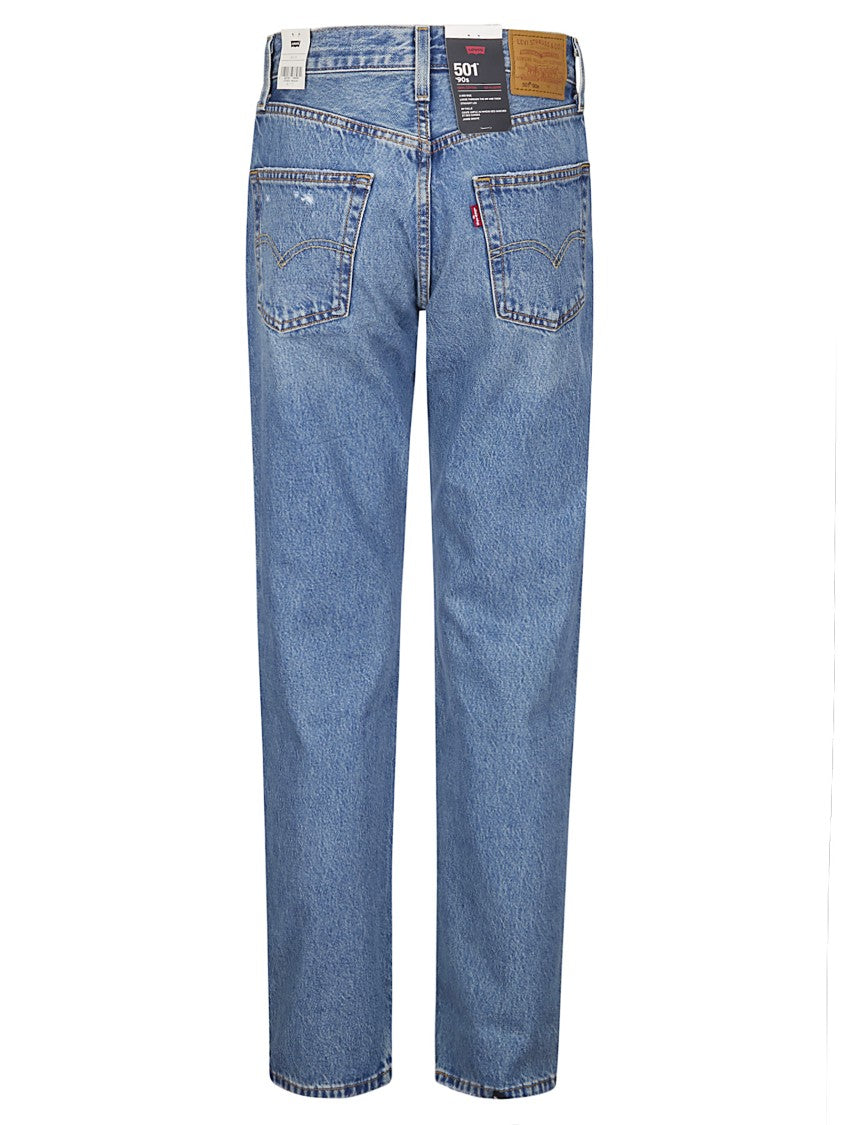 Levi's High-Rise Straight Leg Jeans With Vintage Wash