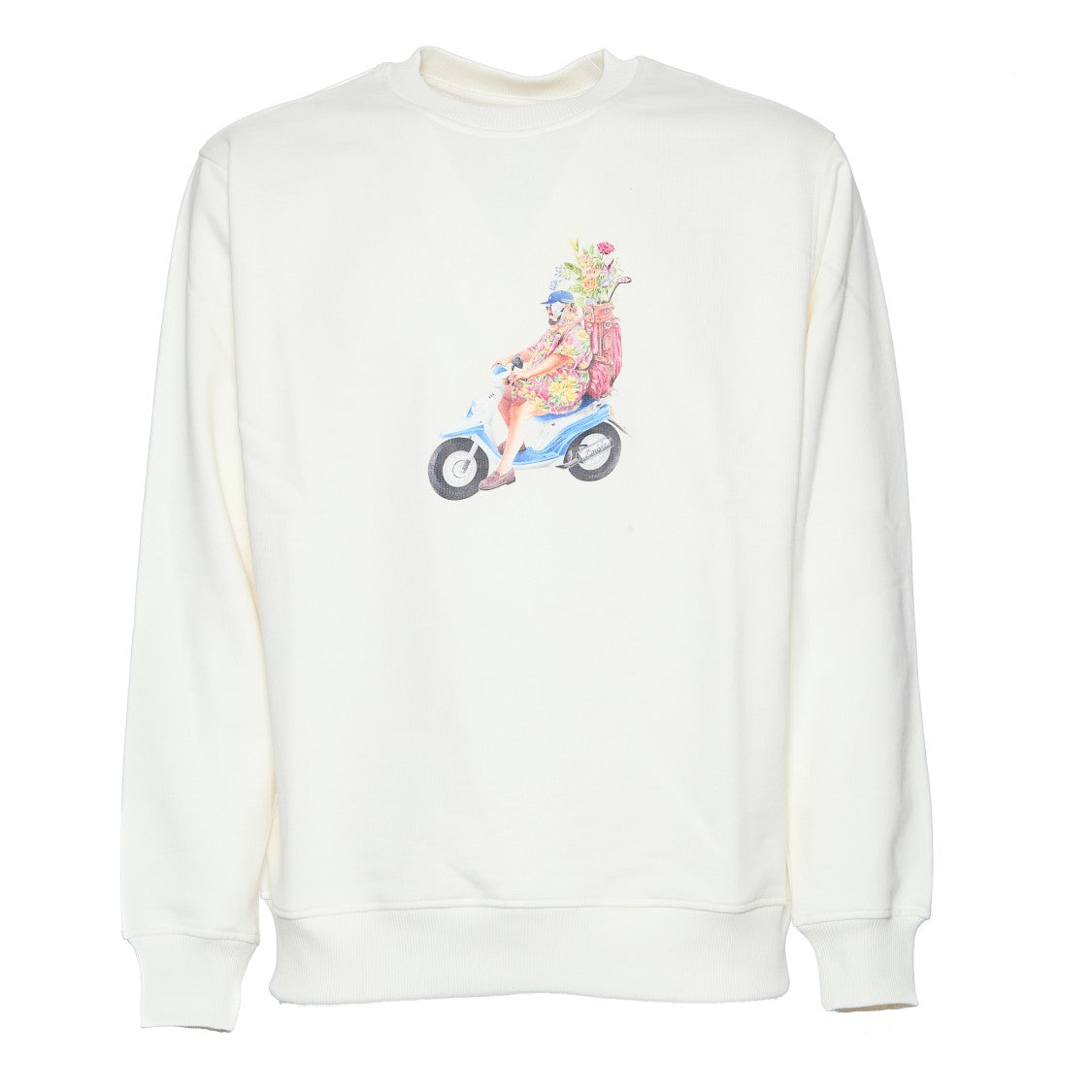 Drôle De Monsieur Relaxed Fit Short Sleeve Sweatshirt With Playful Print