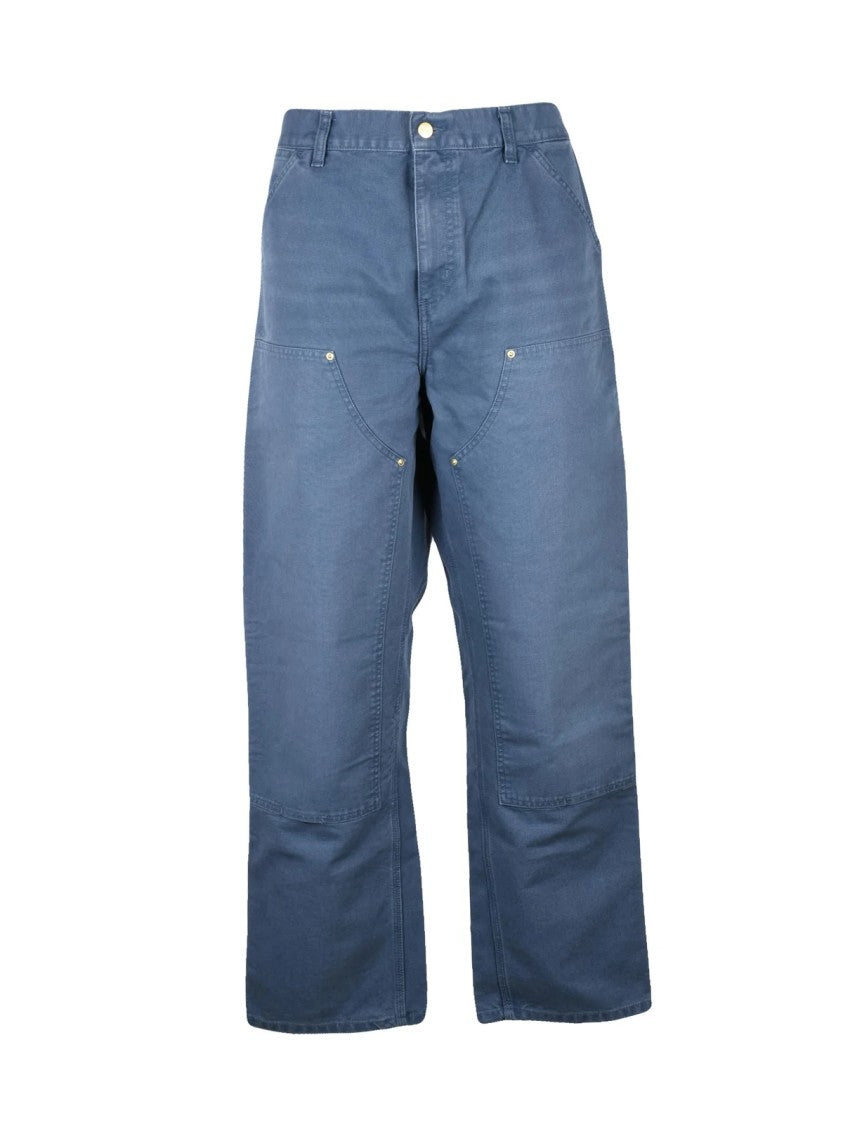 Carhartt Wip Blue Cotton Double-Knee Pants