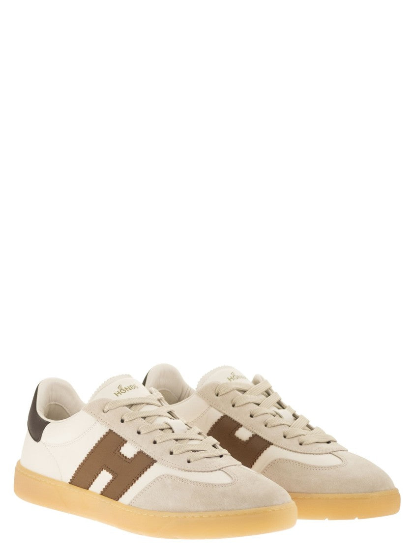 Hogan Retro-Inspired Leather And Suede Trainers
