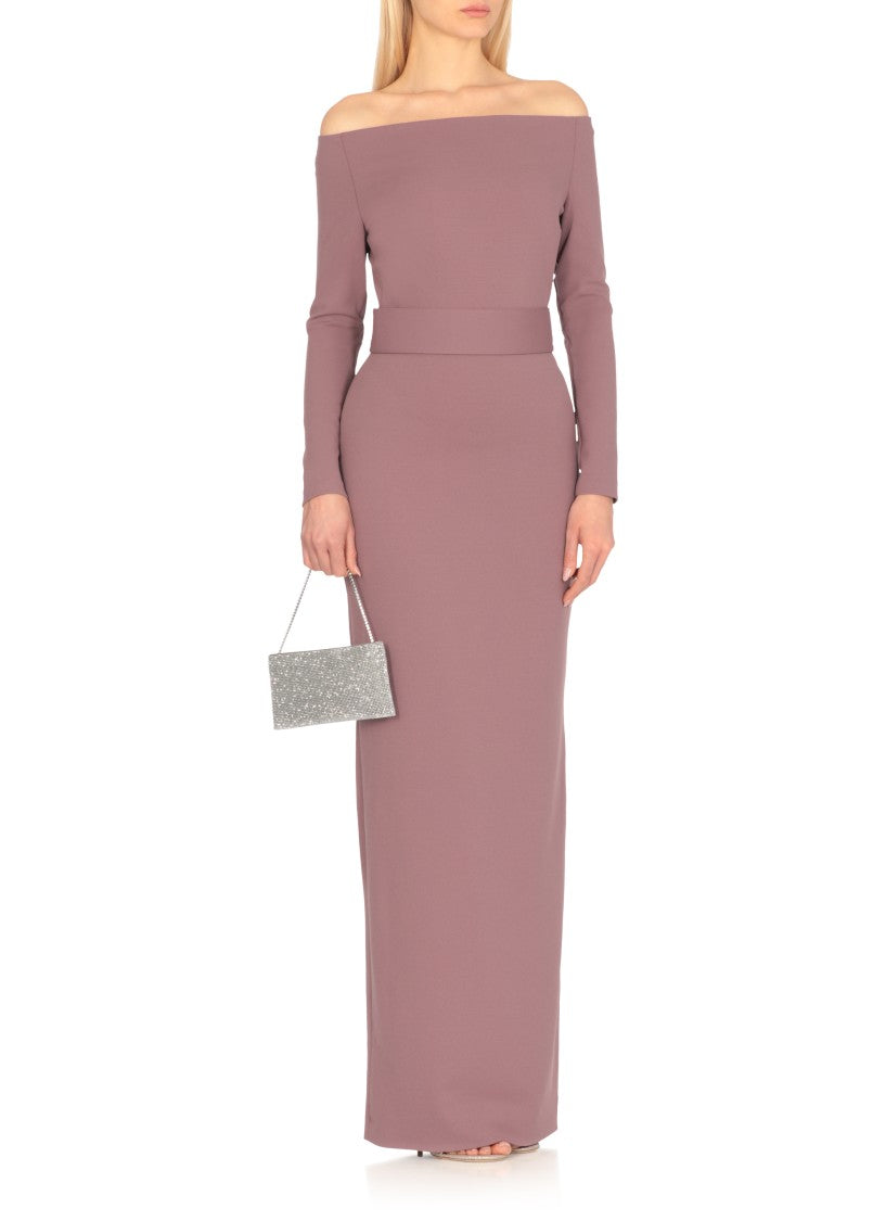 Solace London Purple Sabina Maxi Dress