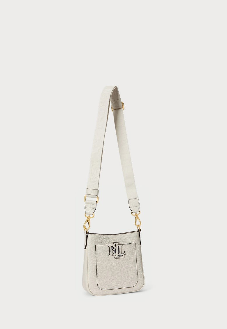 Lauren Ralph Lauren White Cmryn Small Rattan Crossbody Bag