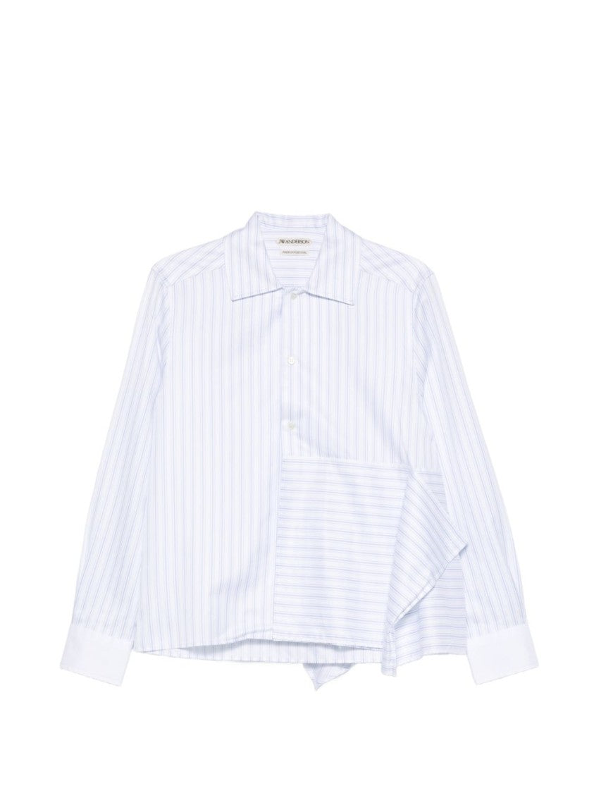 J. W. Anderson White Asymmetrical Draped Panel Shirt
