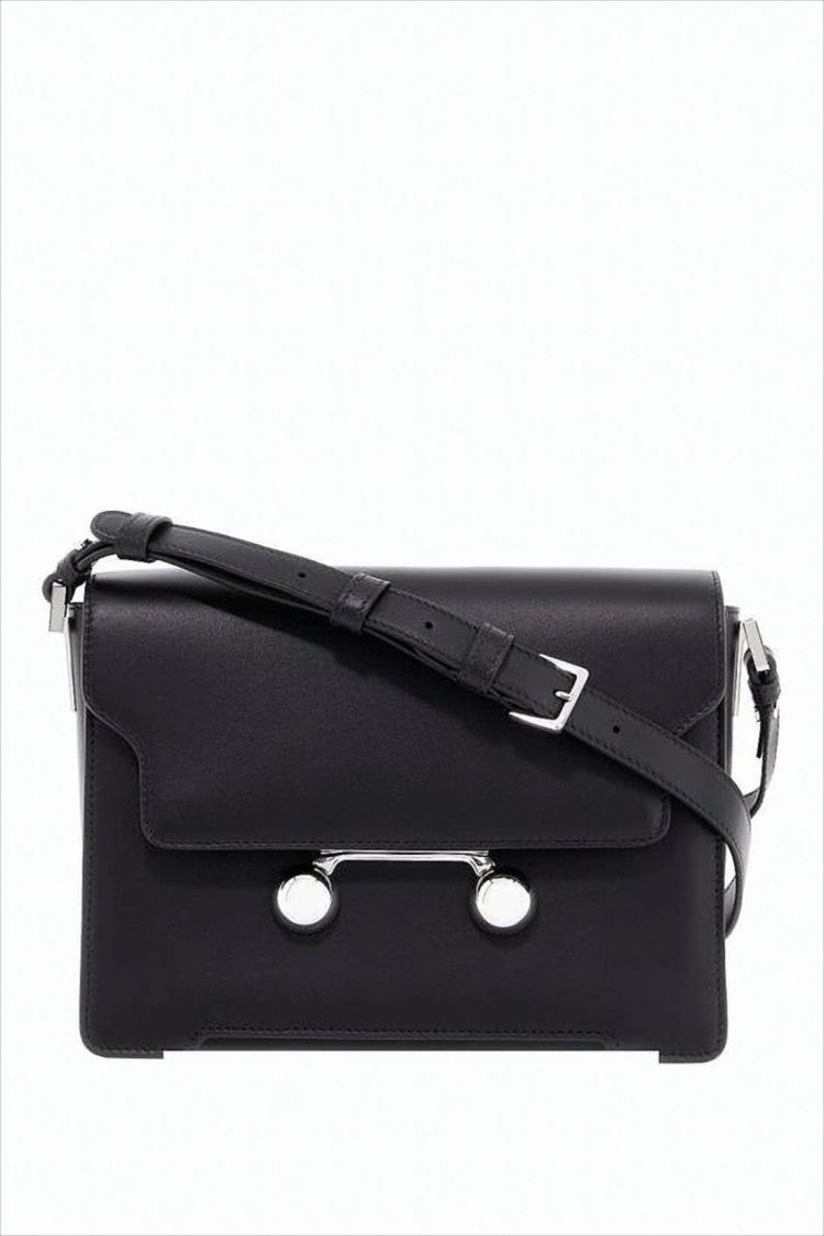 Marni Rectangular Crossbody Bag In Smooth Calf Leather