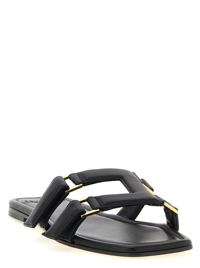 Elisabetta Franchi Nappa Leather Sandals